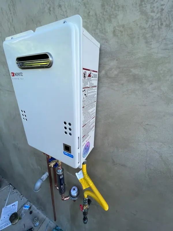 Tankless water heater installation for North State homes